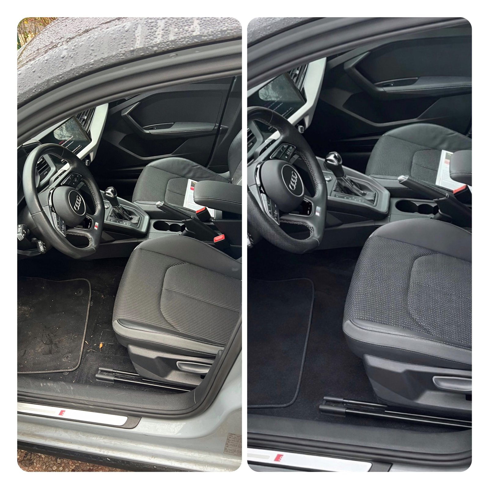 nettoyage auto à domicile Lille avant après NaraClean